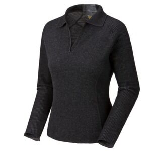 Mountain Hardwear Pullover Wool Blend Sweater Size Large Long Sleeve V-Neck Gray